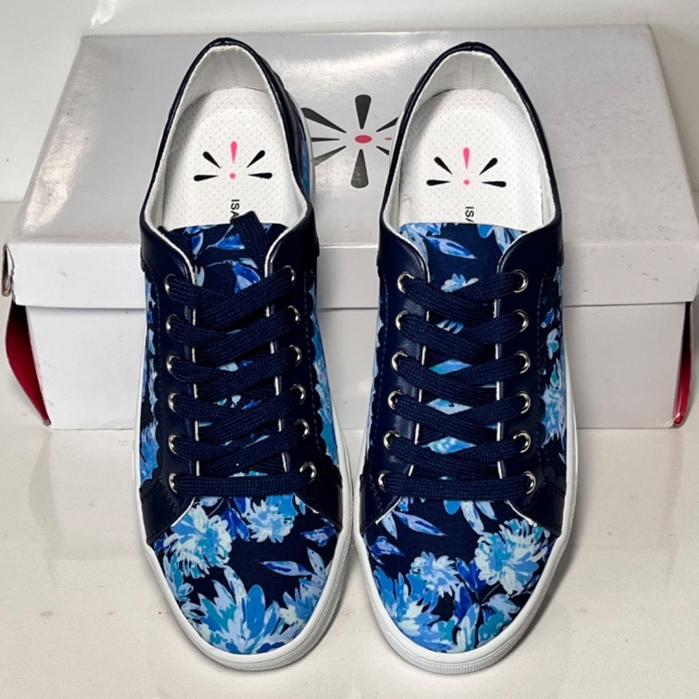 Isaac Mizrahi Live! Floral Printed Sneakers - Picture 5 of 7
